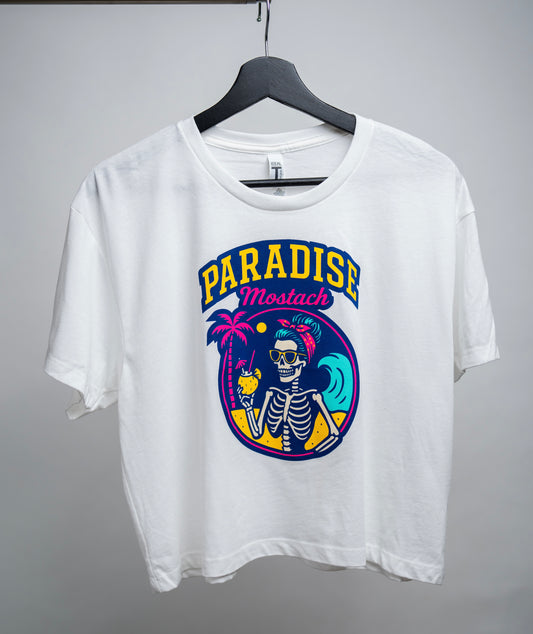 Paradise Mostach- Crop top Blanca