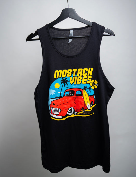 Mostach Vibes- Sin mangas Negra
